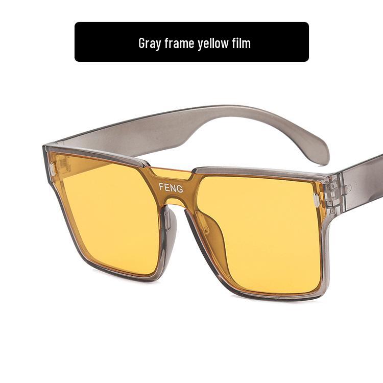 

Унисекс Повседневные Спортивные Солнцезащитные Очки с Крупной Оправой – Звездный Стиль, Модная Защита от УФ-лучей As Shown