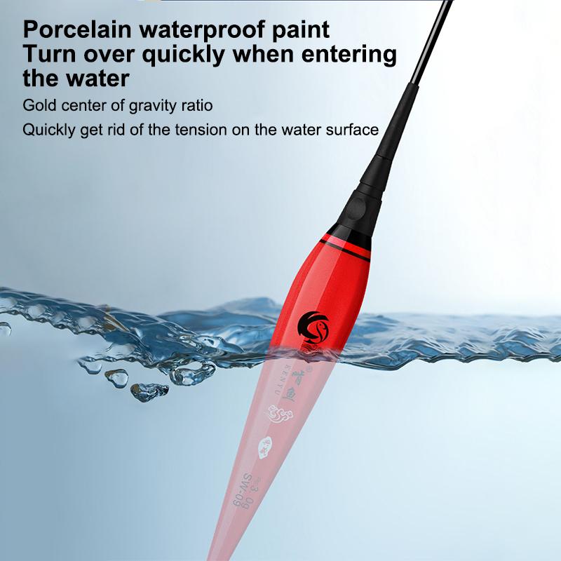 Led Fishing Float Highly Sensitive Remind Buoy Gravity Sensor Glowing Electric Night Fishing Strobe Long Tail