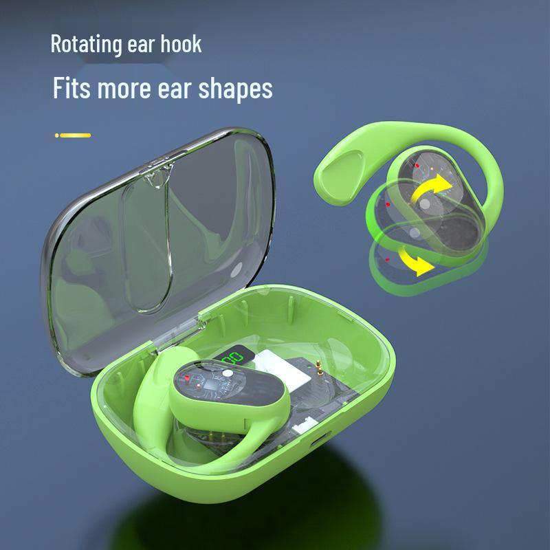 Hi-Fi Stereo Sound Digital Display Ear Hook Sports Wireless Earbuds with Ultra-long Battery Life