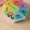 Compact 7-Day Waterproof Pill Organizer Box with 7 Compartments