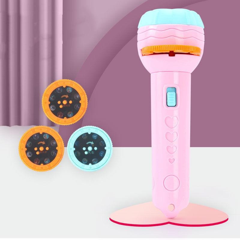 Baby Sleeping Story Book Flashlight Projector Torch Lamp Toy Early Education Toy for Kid Holiday Birthday Xmas Gift Light Up Toy