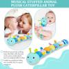 Colorful Caterpillar Plush Toy for Babies and Toddlers Interactive Sensory Development with Textures and Sounds