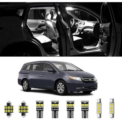 AWALITED 18pcs Odyssey Interior LED Lights Kit Super Bright LED Map Dome Light Bulbs for 2011 2012 2013 2014 2015 2016 2017 Honda Odyssey All Models