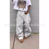 Pantaloni Cargo da Uomo a Gamba Dritta Casual Vestibilità Larga Pantaloni a Righe Streetwear