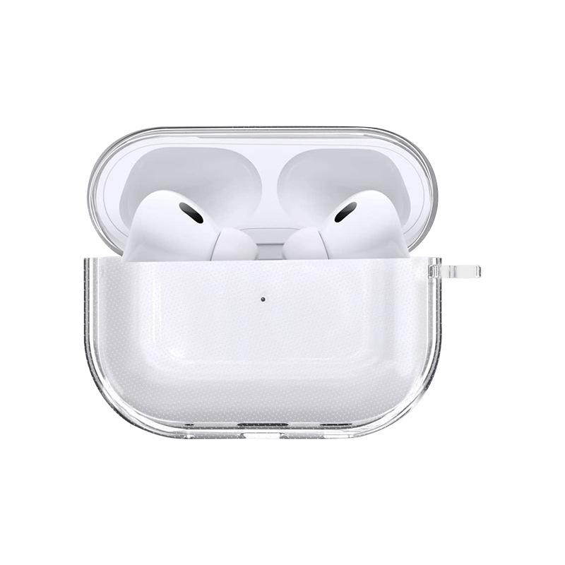 for Airpods Pro 3 Case Accessories Soft TPU Transparent Protective Shockproof Case with Cleaning Kit Keychain for Airpods Pro 3