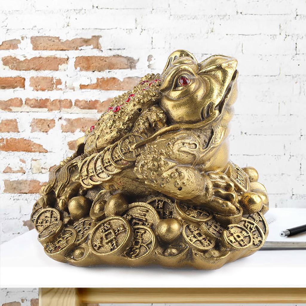 Brass Golden Toad Three Legged Toad Lucky Pray Decoration Shop Parlor Opening Gift (1)