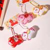 1 Paar Süßer Cartoon Pony Plüsch Anhänger Schlüsselanhänger Kawaii Pferdejahr Maskottchen Anhänger Stoffpuppen Spielzeug Rucksack Dekoration Geschenke