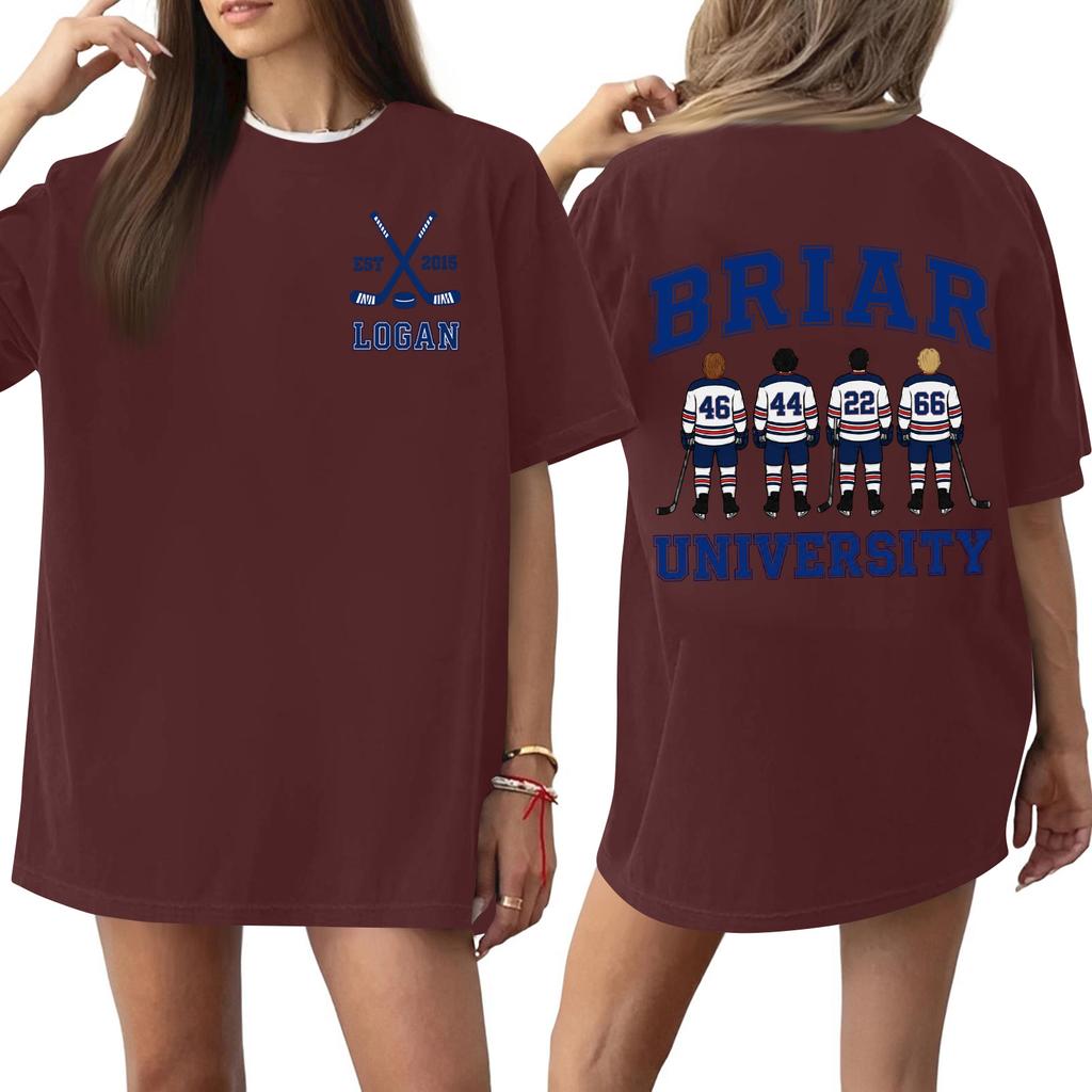 Women Casual Short Sleeve T Shirt Letter Print Loose Fit Crew Neck Soft Fabric Comfortable Wear Daily Use