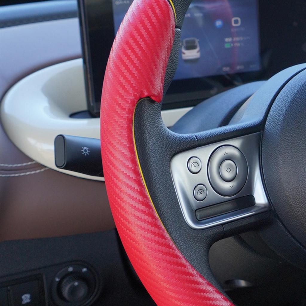Ergonomic Car Steering Wheel Cover Protector Universal For Round And D Shape Wheels Provide Better Control And Style 2pcs