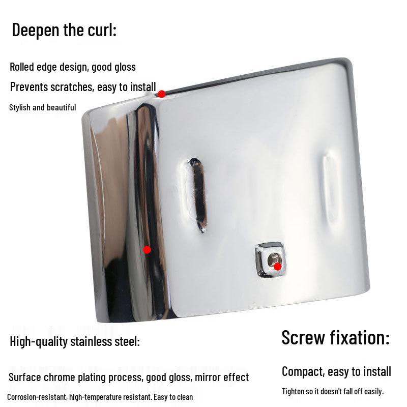 Exhaust Tailpipe for BMW Z3 1.8/1.9 Cabrio, 53x113mm / 90mm Slant Cut