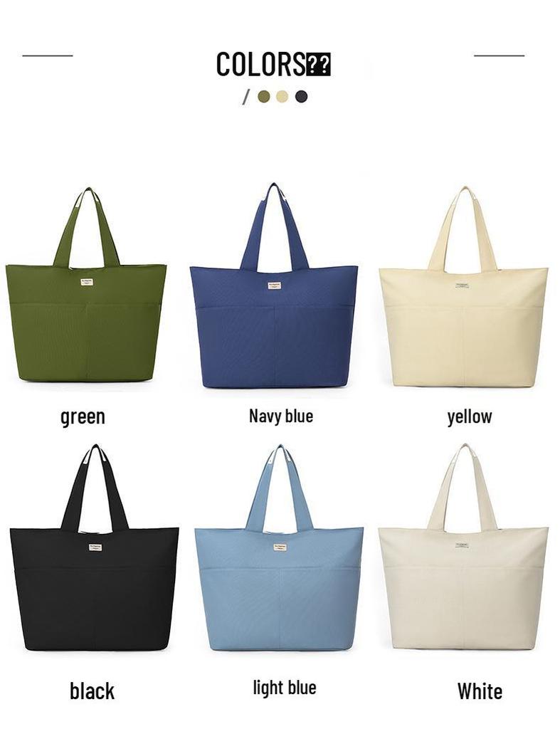 Damen Große Canvas-Tasche: Vielseitige Einkaufs-, Pendler- und Strandtasche