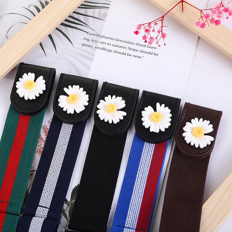 Buckle-Free Belt Ladies Decoration Lazy Belt Casual Elastic Elastic Jeans Belt Han