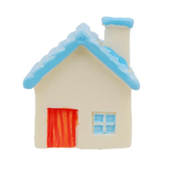 Yousheng Miniature Cottage Dollhouse Accessories Mini Resin House Micro Landscape for Plant Pot Fairy Garden DIY