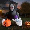 Esqueleto Calabaza Inflable Con Apariciones LED Decoración Halloween Luces Light