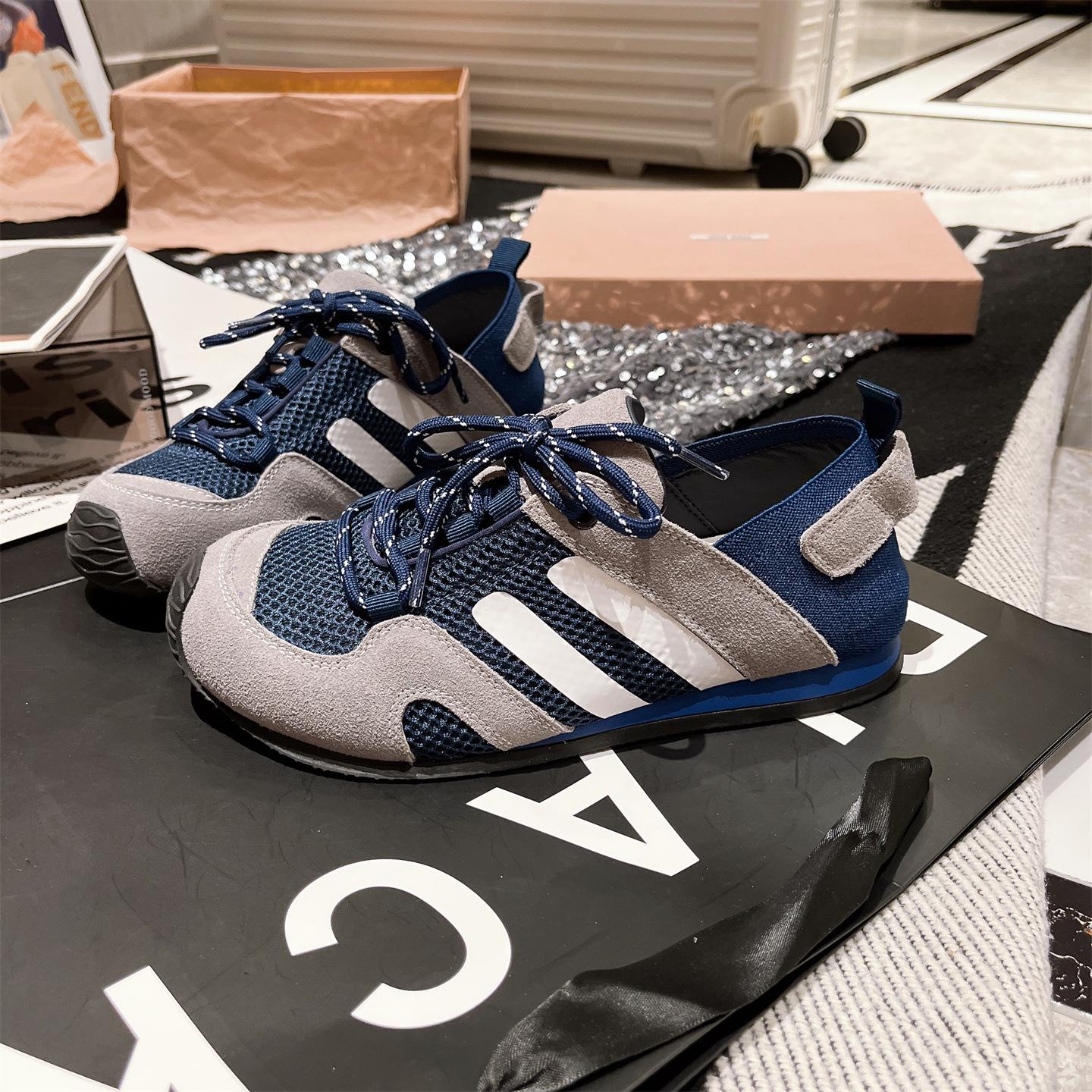 

[Fanfuna] 2025 summer new breathable mesh versatile mango head sports shoes super soft casual shoes women s tide 40 синий