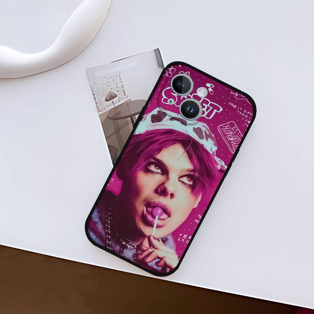 Yungblud Music Singer Phone Case For IPhone 1716 15 14 13 Pro Max 11 12 Mini X Xs XR Black Silicone Cover