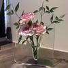 Hot Frame Flower Vase - Clear Acrylic Vase For Flowers, Modern Art Vases For Home Decor, Decorative Vases For Desktops Bookshelf