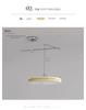 Modern UFO Chandelier: Adjustable Dining Room Light with Full Spectrum Eye Protection