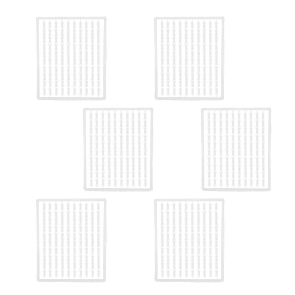 30pcs Carp Fishing Hair Stops Plastic Sturdy Durable Hair Rig Boilie Bait Stops Float Baitstops for Fishing White