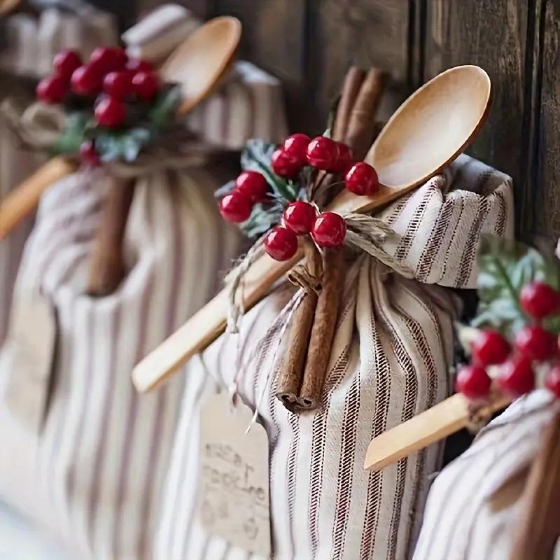 100 Stück Weihnachtsdekoration Gold Rot Beere Weihnachtsbaumschmuck Für Heimdeko Navidad Neujahrsgeschenke Girlande DIY Zubehör