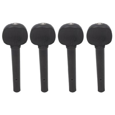 4Pcs Wood Ebony Violin Pegs Machine Head Universal Violin Shafts Handle