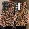 Soft Cover Capa Phone Case for Samsung Galaxy S25 A36 A16 S20 FE S23 S25Ultra S24 Ultra A26 A56 S23Ultra Fashion Leopard Print