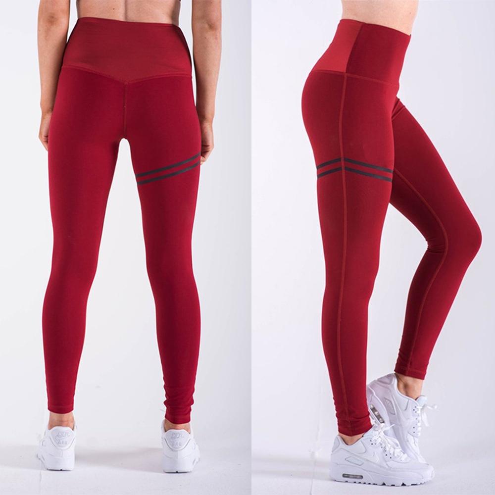 Women High Waist Yoga Fitness Leggings Pants With Stretchable Fabric For Comfortable Gym And Running Performance