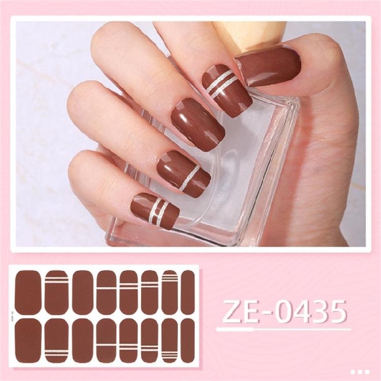 Selbstklebende Maniküre Dekoration Nagelstreifen Mode Nagelaufkleber für Frauen