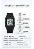 SANDA Women's Casual Digital Watches LED Lighting Stopwatch Alarm Clock Time Display 3ATM Waterproof Lady Elegant Watches 6363