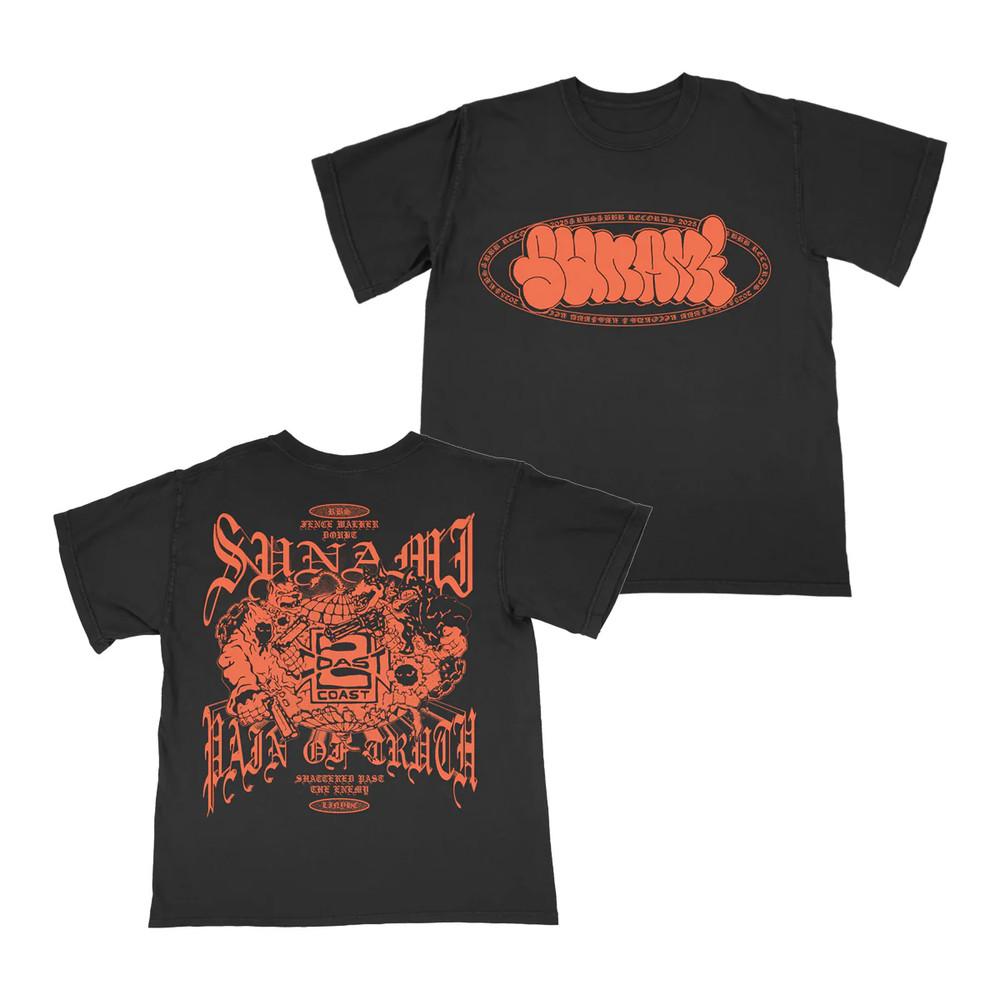 Collection SUNAMI Coast To Coast  T Shirt Black All Size Unisex T-Shirt S