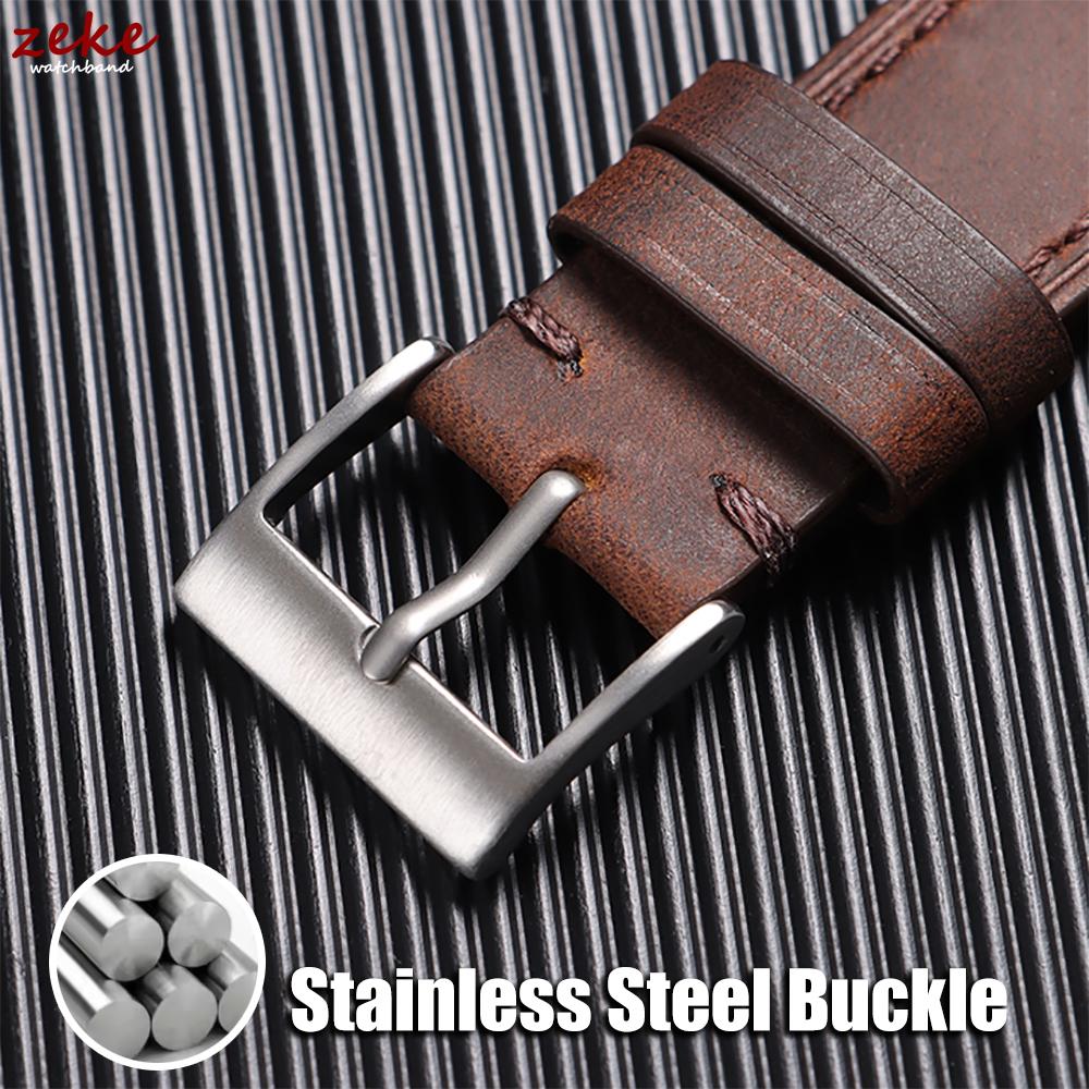 Quick Release Vintage Retro Genuine Leather Watch Band 18mm 20mm 22mm 19mm 21mm 24mm Crazy Horse Men Women Straps Watch Bracelet