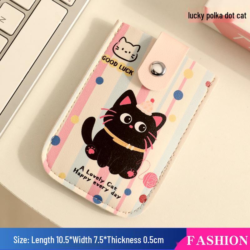 Stylish Multi-Slot Cartoon ID Card Holder - Large Capacity, Slim Design