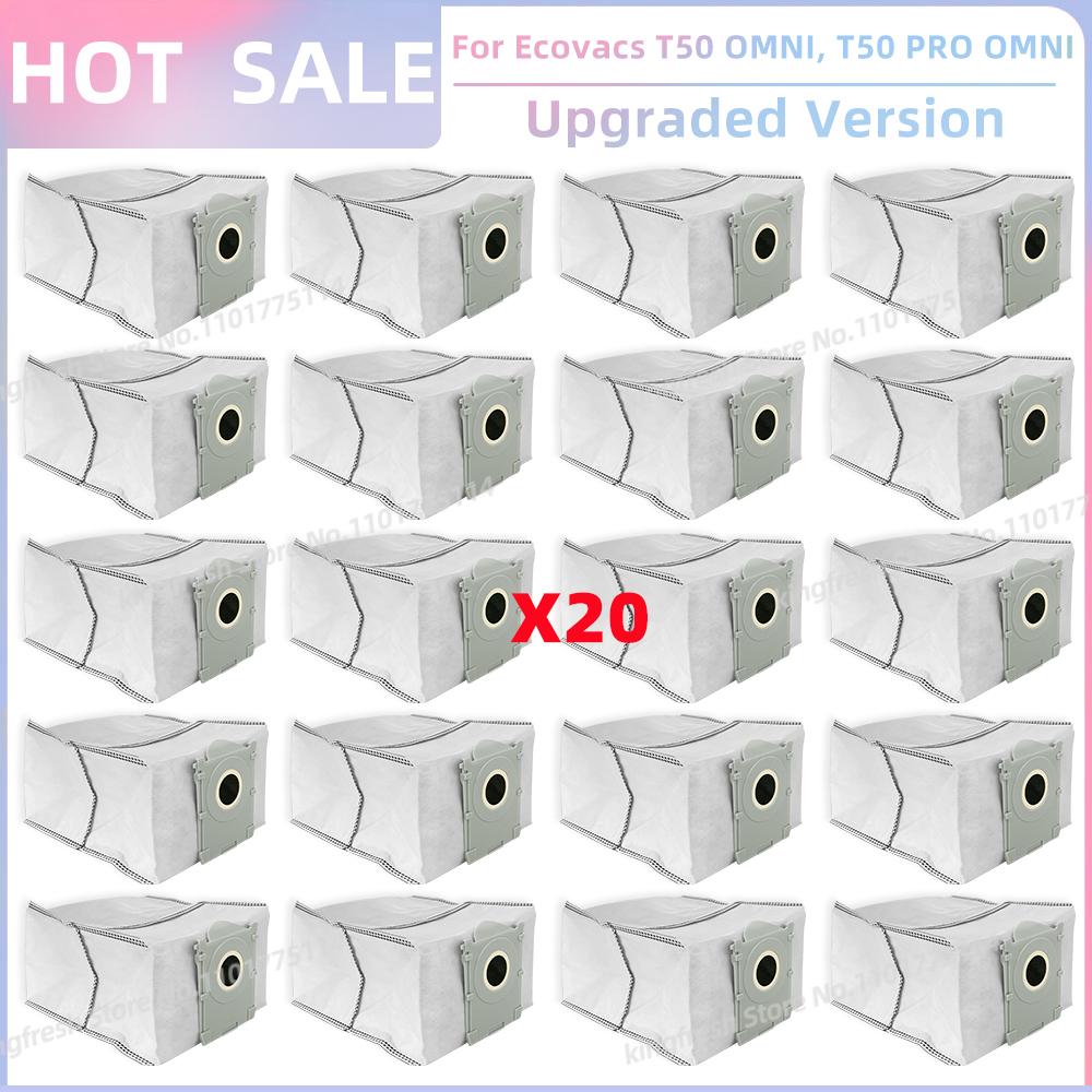 Fit For ECOVACS T50 PRO OMNI / T50 OMNI Vacuum Parts Main Roller Side Brush HEPA Filter Mop Cloth Dust Bag