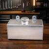 Auxiliary Water Tank Rectangular Expansion Reservoir Compact for Car Enthusiasts