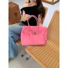 Borsa Tote in PVC Trasparente tipo Gelatina con Chiusura Borsa a Spalla Grande Capacità per Uso Quotidiano