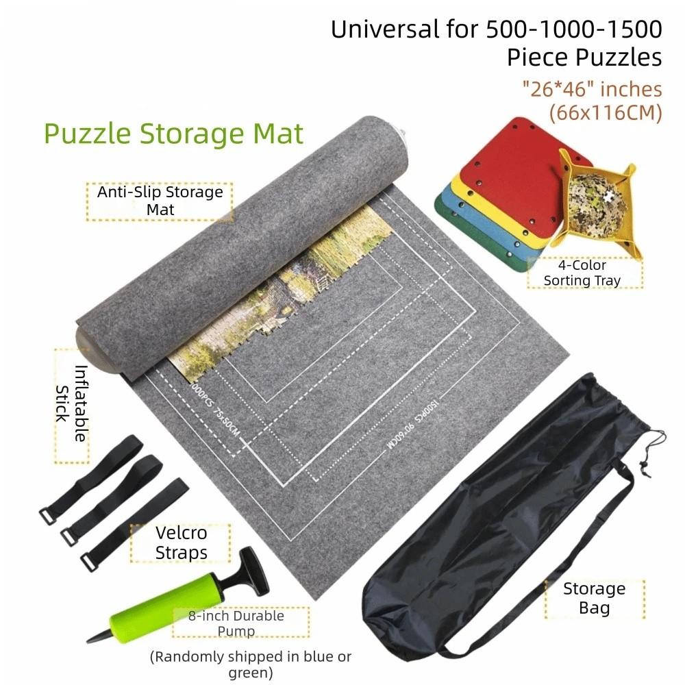 Roll Up Jigsaw Puzzle Storage Mat Set Puzzles Keeper  Parent-child Early Education