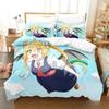 3D Miss Kobayashi's Dragon Maid Bedding Set Duvet Cover Bed Set Quilt Cover Pillowcase Comforter King Queen Size Boys Adult