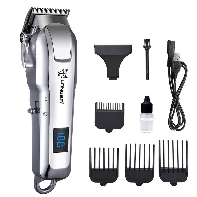 Wolf King Rechargeable Pet Hair Clipper - Electric Trimmer for Dogs & Cats