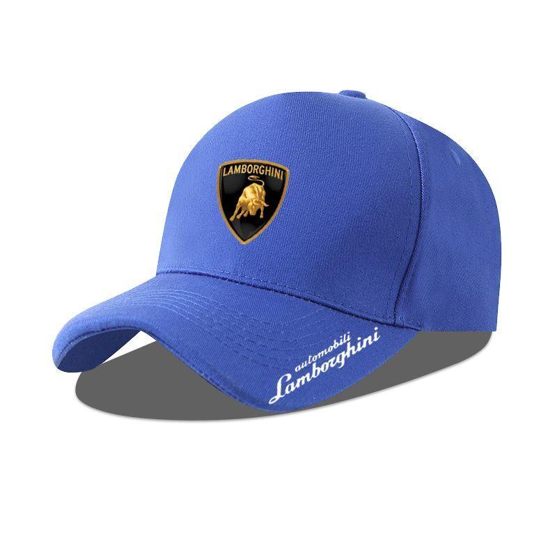 

Для Lamborghini Эмблема Высококачественная Модная Мужская и Женская Печатная Автомобильная Бейсболка Snapback Регулируемая Повседневная Кепка Аксессуары