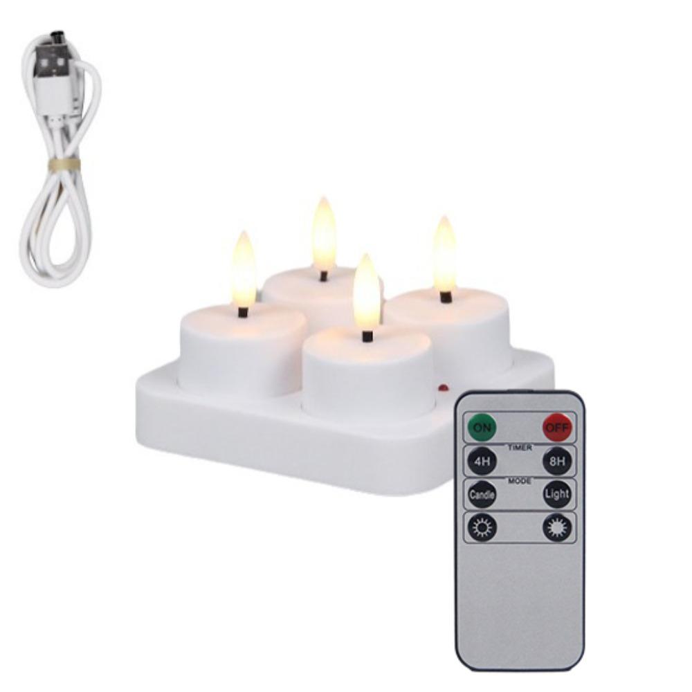 4/6/8/12 PCS Flameless Christmas LED Candle Light Remote Control Electronic Candle  New Year