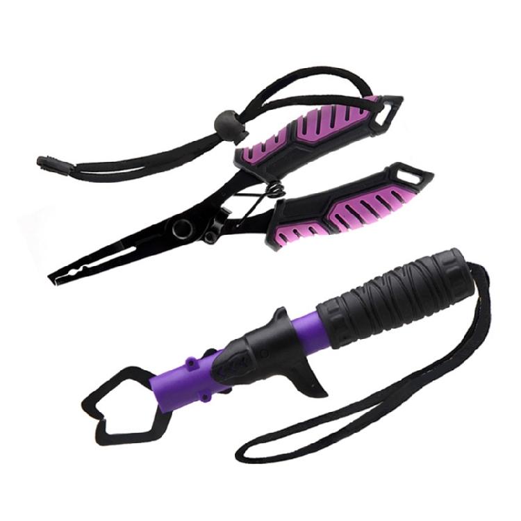 Fischgreifer Anglerzange Sprengringe Zange Edelstahl Fischlippen-Greifer Multifunktions Schnurschneider Hakenentferner