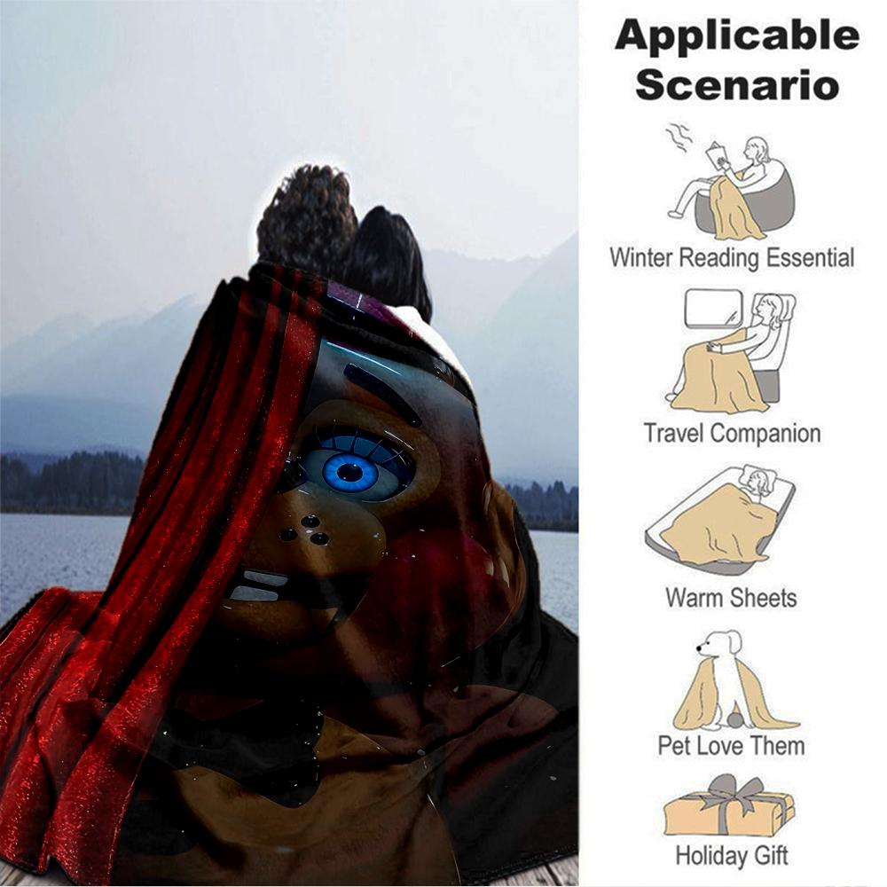 Freaky Puppet Theater Blanket Soft Throw Blanket For Home Bedroom Bed Sofa Travel Office Solid Christmas Blanket