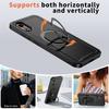 Für Galaxy XCover7 Hülle mit Ständer, Kohlefaser-Textur, MagSafe-kompatibel, Stoßfeste Handyhülle, Passend für Samsung Galaxy XCover 7