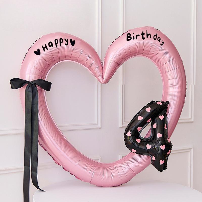 32inch Gold Rose Blue Silver Number Aluminum Film Balloons Digital Baby Shower Christmas Wedding Happy Birthday Party Decoration