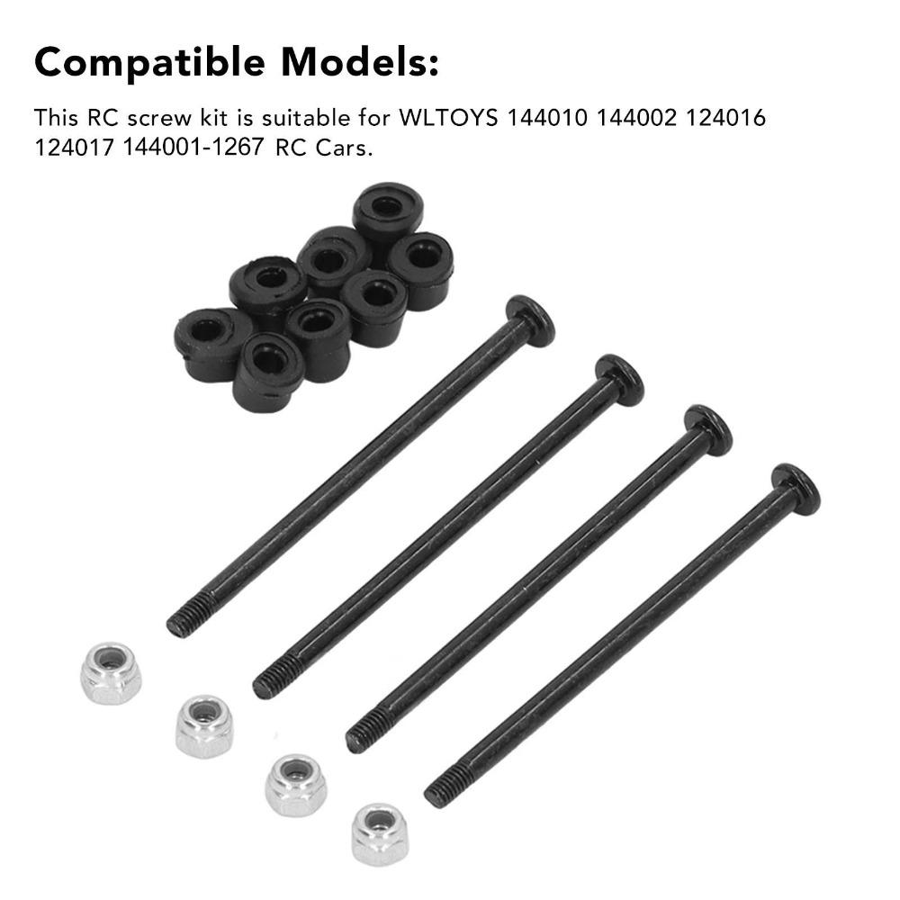 Steel RC Screw Kit for WLtoys 144010/144002/124016/124017/124018/124019/144016/144018 RC Car