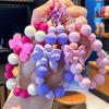 Pink Pearl Bow Keychain, Mobile Phone Chain, Earphone Bag, Anti-Lost Rope, Car Keychain, Beaded Pendant, Backpack Pendant Access