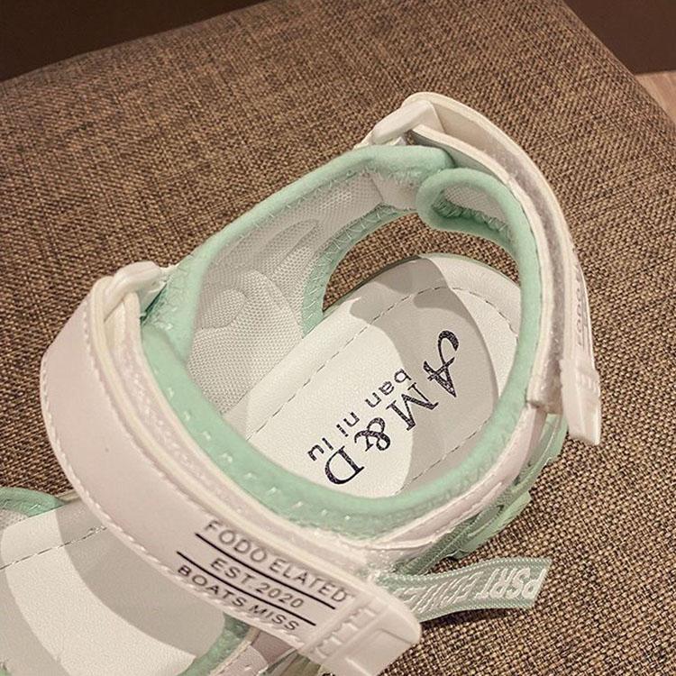 Roman Sandals Women's Flats Summer Fashion Rhinestone Hook&loop Ins Platform Shoes