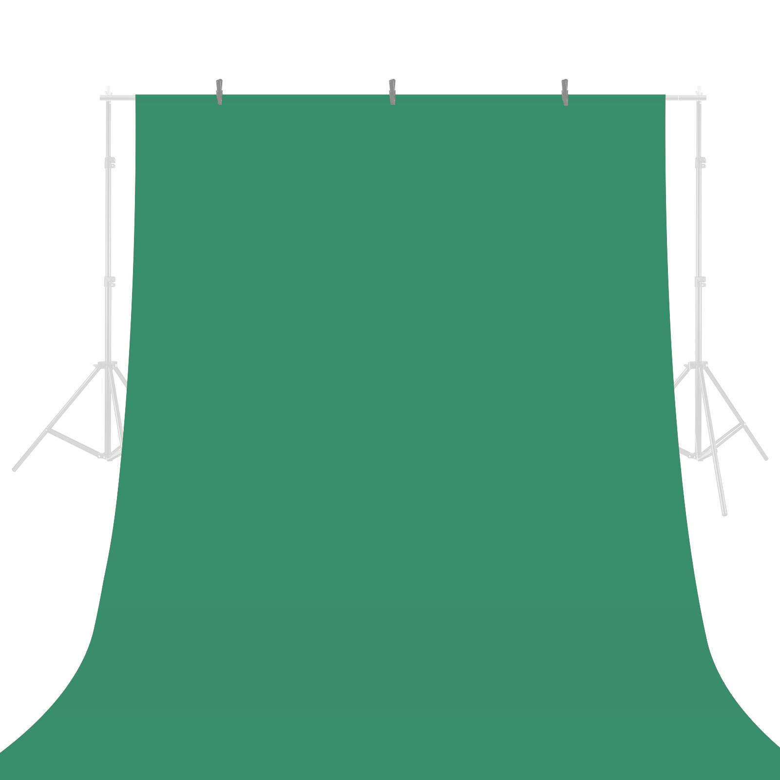 Green Photography Background Screen, 6.6*5.2ft Large Portrait Backdrop, Cloth Material with 3.3*5.2ft, for Home Studio, Portrait, Video Production, Di