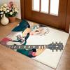 S-Super Sonico  Classic Floor Mat Cozy Flannel Soft Thick Non-Slip Mat for Living Room Bedroom Kitchen Decor Rugs