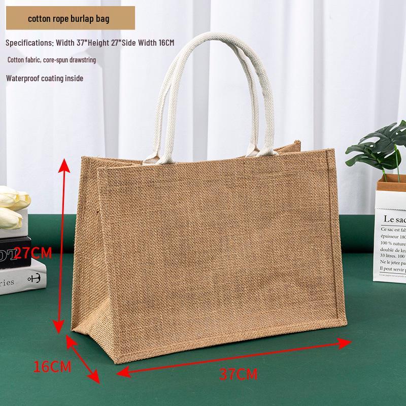 MUJI Linen Canvas Tote: High-End Commuting and DIY Gift Bag